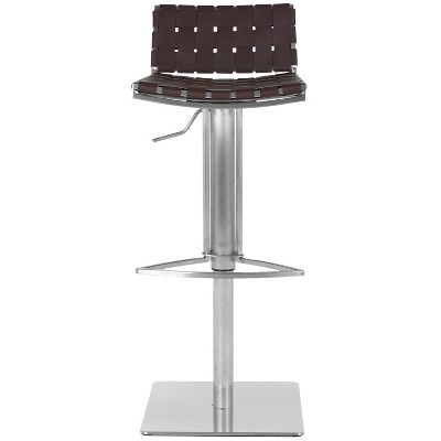 Mitchell Gas Lift Swivel Barstool Brown - Safavieh