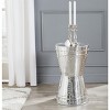 Sedona Metal Art Table Stool Accent Table - Silver - Safavieh. - 2 of 3