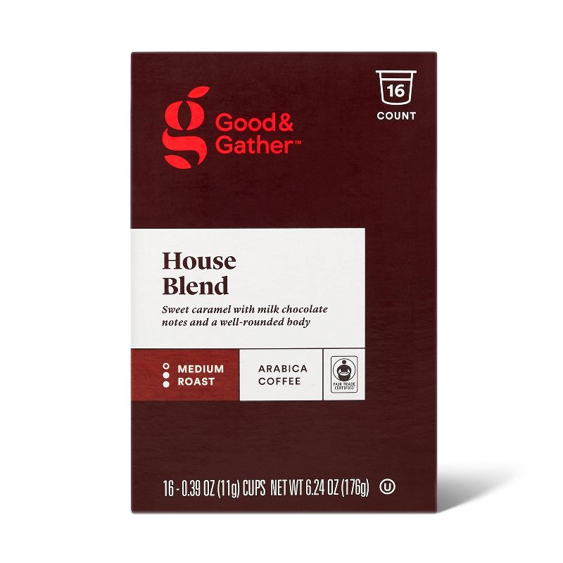 House Blend Medium Roast Coffee - 16ct Single Serve Pods - Good &#38; Gather&#8482;, 5 of 6