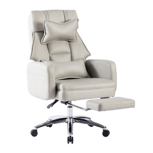 NicBex Swivel Ergonomic Office Chairs with Lumbar Support,Headrest and Footrest for Work Study - 1 of 4