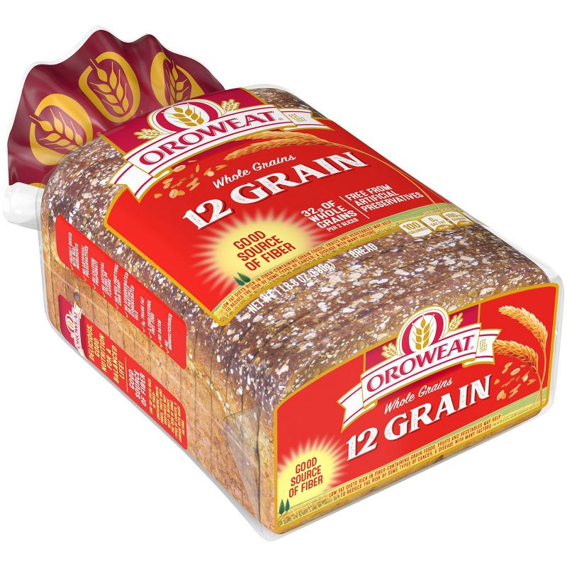 Oroweat 12 Grain Bread - 24oz, 4 of 12