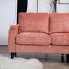 77" Chenille L-Shaped 3-Seater Sectional Sofa with Storage Ottoman - 3 of 4