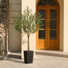 DR.Planzen 5-8FT Adjustable Artificial Olive Tree - UV Resistant Fake Plant in 15.7-22.7" Tall Planter (B/W/Coffee) for Indoor/Outdoor - 2 of 4