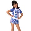 Disney Princess Moana Girls Two Piece UPF 50+ Protection Tankini Bathing Suits Sports Beach Rash Guard Orange Swimwear - 4 of 4