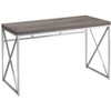 PAGED Simple Modern Computer Desk, 47.25" Home Office Desk with Wooden Desktop and X-design Metal Legs for Office, Study - 3 of 4