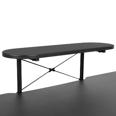 Mallot Black Metal Gaming Desk with Cup Holder and Stand