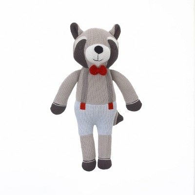 blue raccoon stuffed animal