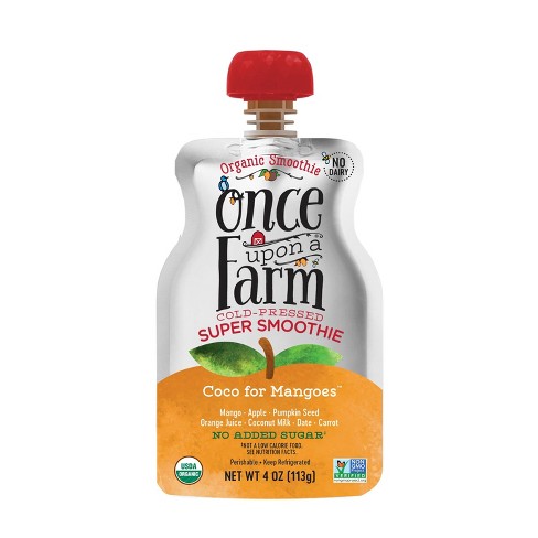 Once Upon A Farm Organic Coco For Mangoes Kids Dairy-Free Smoothie ...