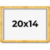 PosterPalooza | Minimalist Shadow Box Gold Picture Frame - UV Acrylic, Backing Board, Hanging Hardware - 2 of 4