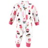 Hudson Baby Infant Girl Plush Jumpsuits, Ice Cream - image 3 of 4