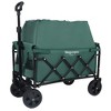 CAVINAS Expandable Dual-Layer Shopping Cart,Lightweight Folding Wagon with 100% Extra Space,Utility Cart for Camping,Shopping,Sports,Gardening - 2 of 4