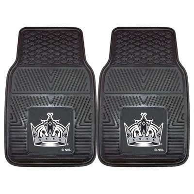 NHL Los Angeles Kings Vinyl Car Mat Set - 2pc