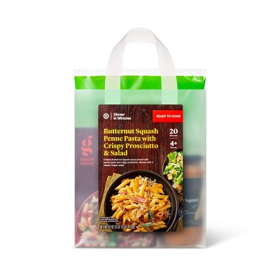 Butternut Squash Penne Pasta with Crispy Prosciutto & Salad Meal Kit - 61oz - Good & Gather™