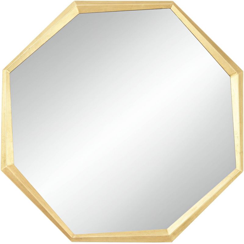 Uttermost Octagon Vanity Decorative Wall Mirror Modern Glam Shiny Gold Leaf Iron Frame 34" Wide for Bathroom Bedroom Living Room Home House Office, 1 of 8