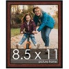 PosterPalooza | Photo Size Decor Brown Picture Frame - UV Acrylic, Foam Board Backing, Hanging Hardware - 2 of 4