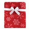 Hudson Baby Unisex Baby Plush Blanket with Security Blanket, Santa Snowflake, One Size - 4 of 4