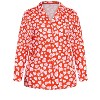 Avenue Women's Plus Size Button Heart Sleep Top - 4 of 4