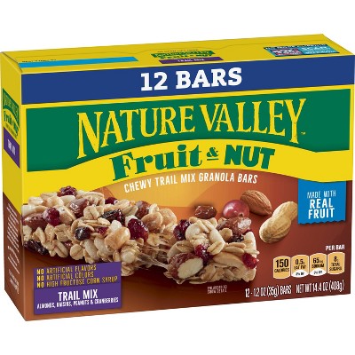 Nature Valley Fruit & Nut Trail Mix Bars - 12ct/14.4oz