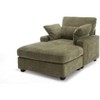 Dronkon 57in Indoor Lounge Chair with Ottoman, Sleeper Sofa Chaise Lounge for Living Room - 2 of 4