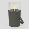 Coolbibila Portable Indoor Outdoor Fireplace,Mini Ethanol Fire Pit with Glass Wind Guard,Indoor Tabletop Fire Pit,Small Outdoor Garden Fire Pit - 2 of 4
