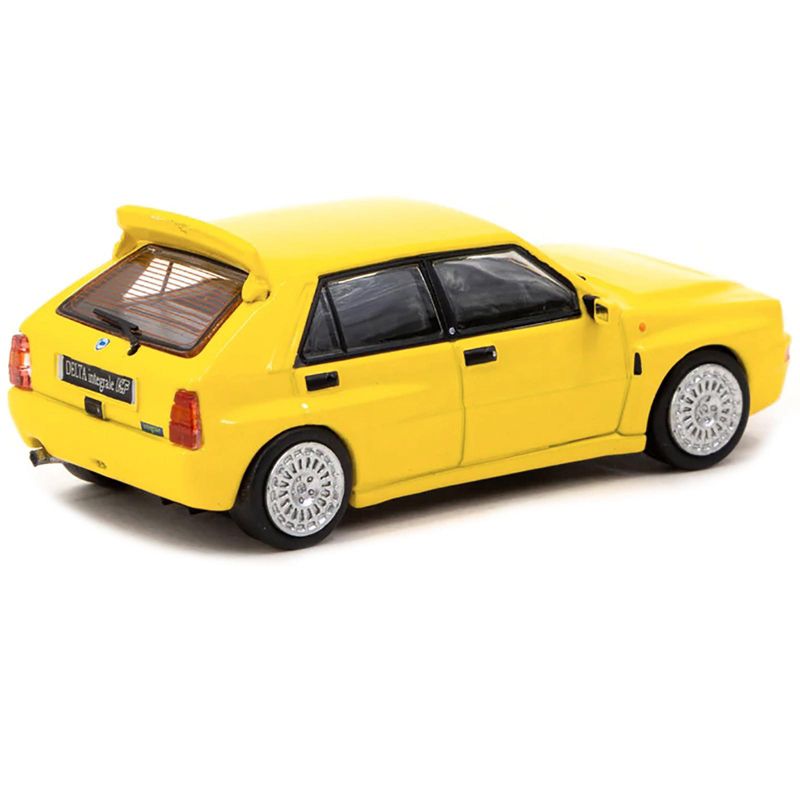 Lancia Delta HF Integrale Giallo Ginestra Yellow "Road64" Series 1/64 Diecast Model Car by Tarmac Works, 3 of 4