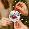 Red Truck Christmas Ornaments Farmhouse Decorations, It's The Most Wonderful Time of The Year Christmas Ornament 2025 for Xmas Tree - 4 of 4