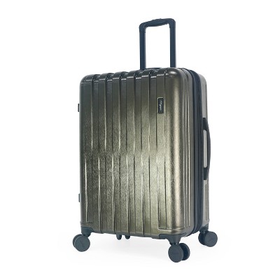 Olympia USA Medium Checked Sidewinder 26" Hardside Spinner Suitcase with Utility Hook