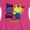 Girls' - Despicable Me Minions - Too Rad To Be Sad Fit & Flair Cap Sleeve Dress - image 2 of 2