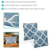 Sunnydaze Indoor/Outdoor Square Accent Decorative Throw Pillows for Patio or Living Room Furniture - 16" - 2pc - 2 of 4