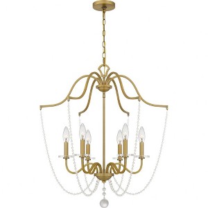 Quoizel Lighting Sunday 6 - Light Chandelier in  Aged Brass - 1 of 4