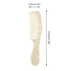 Unique Bargains Durable Hair Straightening Comb For Curly Hair Yellow 1 Pc - 2 of 4