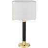 Cal Lighting Goldston 100W Metal Table lamp with Drum hardback Fabric Shade - 2 of 4