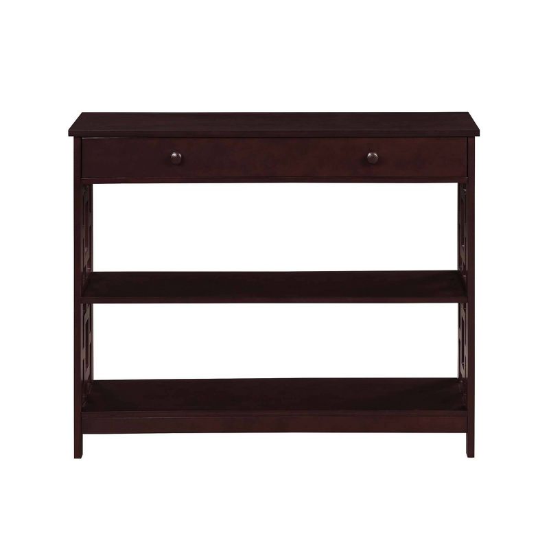 Town Square 1 Drawer Console Table with Shelves - Breighton Home, 6 of 8