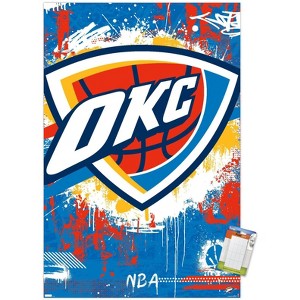 Trends International NBA Oklahoma City Thunder - Maximalist Logo 23 Unframed Wall Poster Prints - 1 of 4