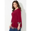 Catherines Women's Plus Size Impossibly Soft Duet Tunic - 4 of 4