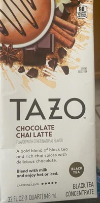 Tazo Chocolate Chai Latte - 32oz : Target