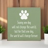 Slickblue Dog Rescue Quote Wood Sign, Routed Slot Hanging, Wall or Shelf Decor, Rustic Look, 7x7 Size, Color Options - 2 of 3