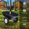 Costway 2 Tire Wheelbarrow Cart Heavy-duty Dolly Utility Cart Black - 3 of 4