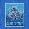 Men's Star Wars: The Mandalorian Clan of Two Blue and Red Distressed Poster T-Shirt - 2 of 4