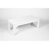 TiramisuBest Backless Bench with Wood Texture, Poly Lumber Seat, All-Weather UV-Resistant for Patio/Backyard/Balcony (White) - 4 of 4
