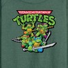 Women's - Teenage Mutant Ninja Turtles - Gaming Group And Logo Lightweight French Terry Wide Neck Long Sleeve Shirt - 2 of 4