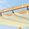 GustoWave Patio 10x10 Ft Wood-Grain Post Pergola Gazebo for Backyard Garden Porch - 3 of 4