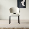 Luck Live Modern 2-Piece Armless Dining Chair Set, Metal Dining Chairs for Multi-scenario Use, Off-white - 4 of 4