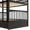 Kumasinova Bunk Bed with 2 Drawers,Convertible Bed Frame with Ladder and Guardrail,Kids Wood Bed Frame with Strong Wooden Slats - 3 of 4