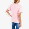 Anna-Kaci Women's Ribbed Knit Top with V-Neck, Short Sleeves, Front Pocket, Loose Fit Casual Blouse - 3 of 4