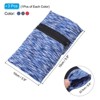 Unique Bargains Running Jogging Hiking Cycling Yoga Sports Sweatband Wrist Pouches 3 Pcs Blue Dark Gray Rose Red - 2 of 4