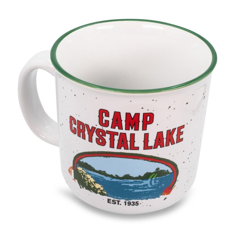 Silver Buffalo Friday the 13th Crystal Lake Ceramic Camper Mug | Holds 20 Ounces, 2 of 7