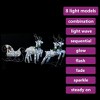 Reindeer and Sleigh Christmas Decoration Set of 4 Silver - 3 of 4