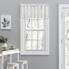 Ellis Curtain Shadow Stripe 1.5" Rod Pocket Tailored Valance for Windows 82" x 12" White - 2 of 4