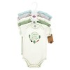 Touched by Nature Baby Organic Cotton Bodysuits, Planet Based - image 2 of 4